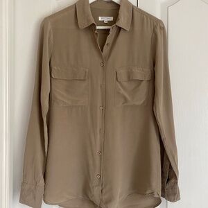 Equipment silk button up